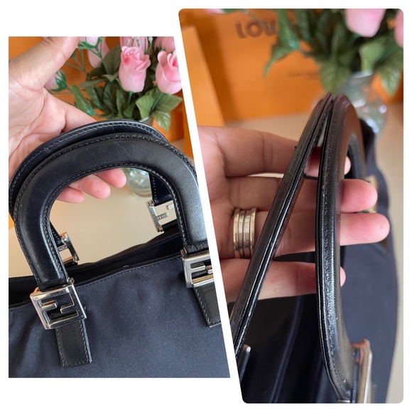 🖤🖤🖤Fendi nylon handbag with pouch❤️💼 - Picture 8 of 15